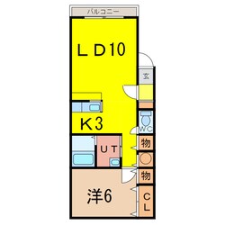 旭町スカイハイツBの物件間取画像